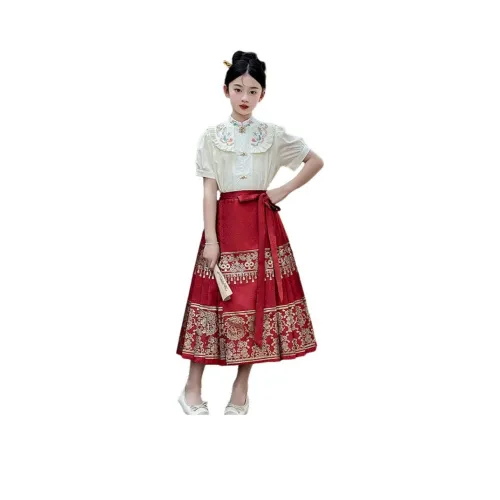 Ланза Красный KIDS Ханьфу