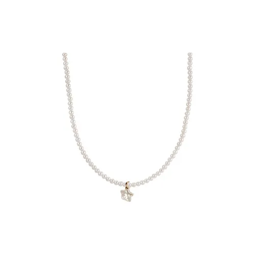 NATURALLYJOJO Искусственный жемчуг пресноводный жемчуг циркон ожерелья женский белый