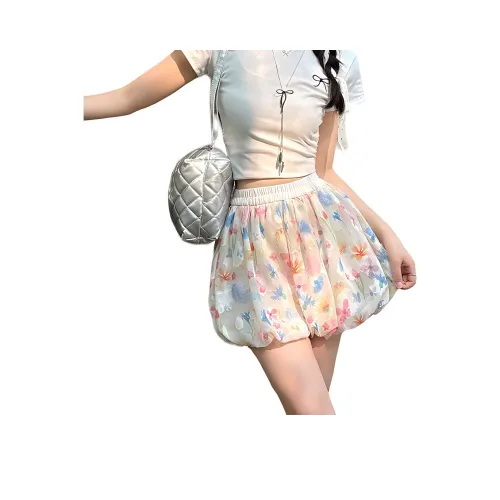 ZCDECO Многоцветные Брюки с Тюльпанами Женские Повседневные Шорты