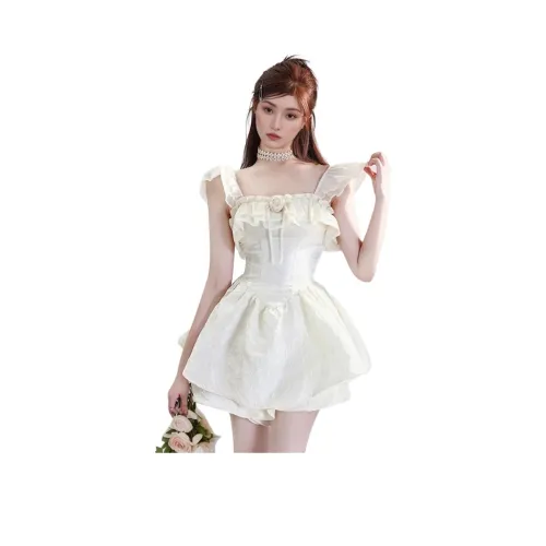 BDGU Белый Женские Слиплатья