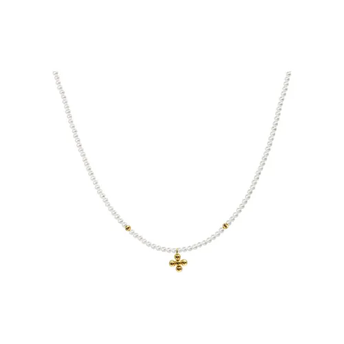 NATURALLYJOJO Жемчужная раковина Ожерелья Женское Белое Золото