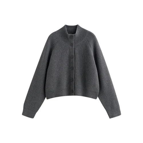 Initial Language Свитер Cropped Шерстяное Плетение Пальто Женское