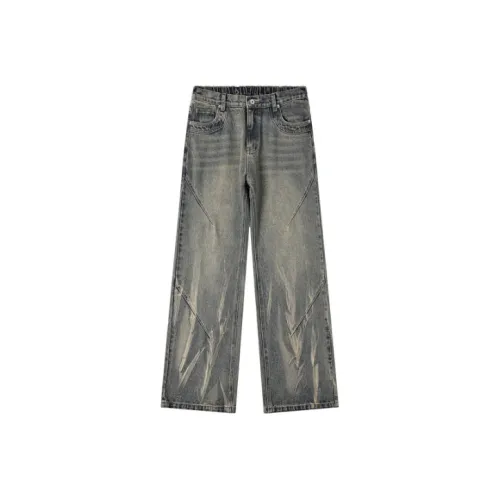 VRE Винтажные синие унисекс джинсы