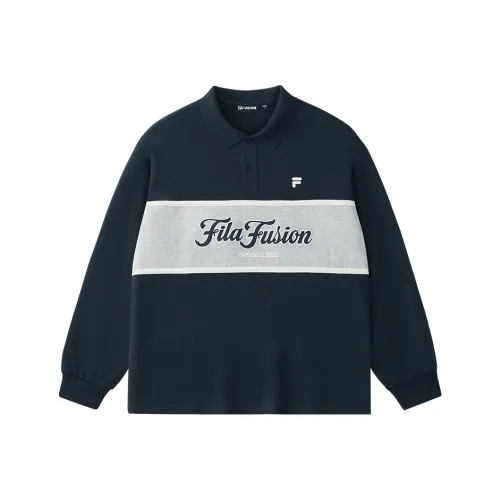 FILA FUSION Chaos Willow Синий Bu Унисекс Поло