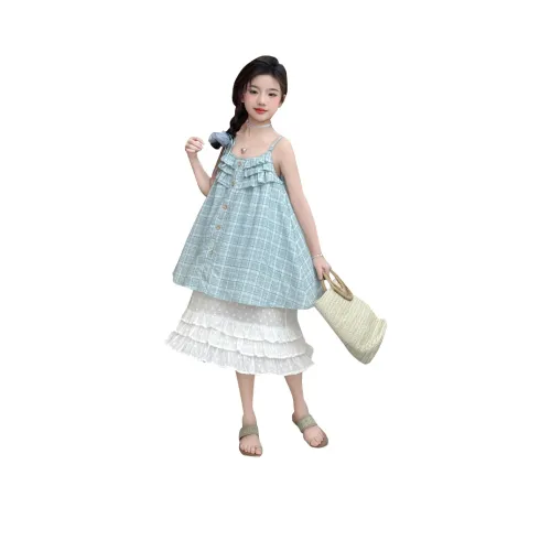 MILETONGBAO Blue Kids Платья