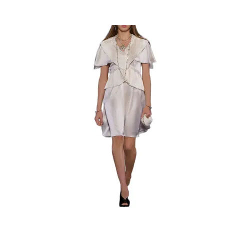 CHANEL 25A Премиум Ручная работа Коллекция Короткий рукав Платье Женское