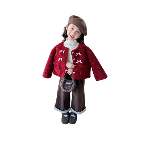 Jiao Ni Повседневная спортивная одежда бордовый цвет для детей 3-7 лет