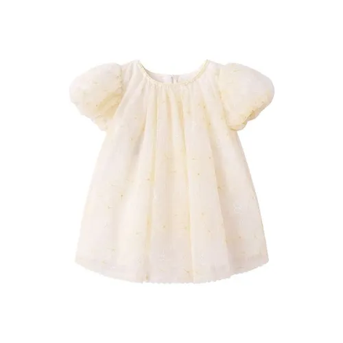 YeeHoO Платье Миндально-желтое для малышей и детей дошкольного возраста