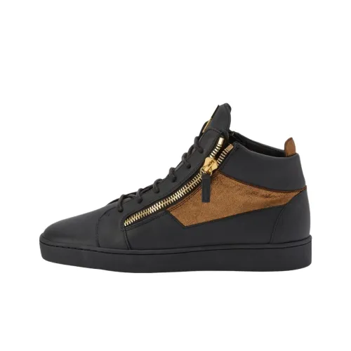 Giuseppe Zanotti GZ Kriss MID Топ Скейтборд Кроссовки Мужской Черный