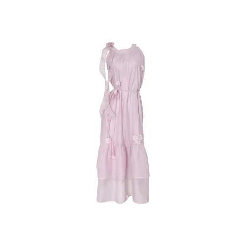 SEAR OFFICIAL Пурпурно-розовые Женские Платья без рукавов