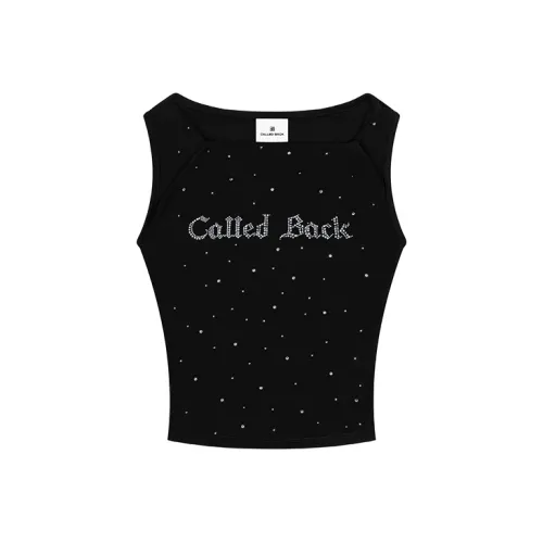 CALLED BACK Черные Женские Майки