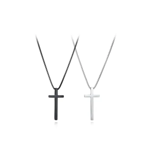 MUYAN Глянцевый Крест Ожерелье Унисекс