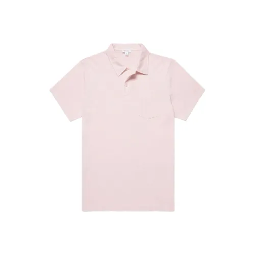 SUNSPEL Light Pink Men's Polo Shirt SUNSPEL Светло-розовая мужская поло рубашка