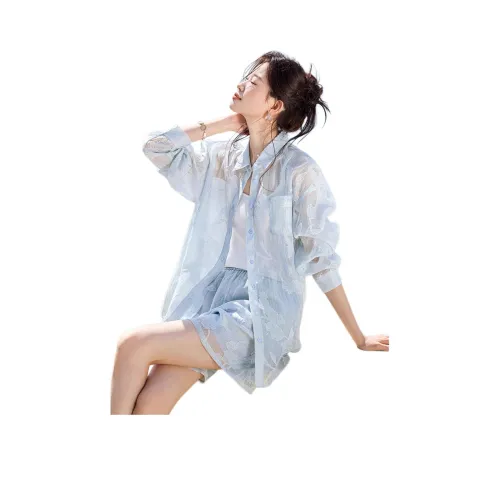 Mo Han Yi Mei Повседневный костюм женский небесно-голубой