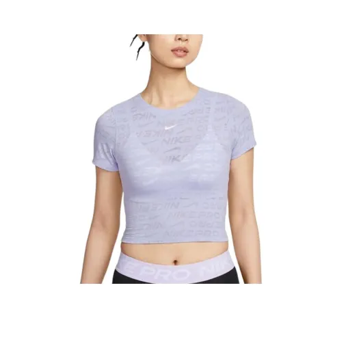 NIKE Swoosh Светло-фиолетовый Женские Футболки