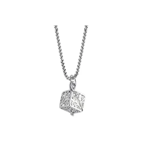 FOREVER MELODY Титановые стальные ожерелья унисекс серебряные