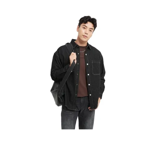 Ancient Shark Черный 02032416 Мужская Рубашка