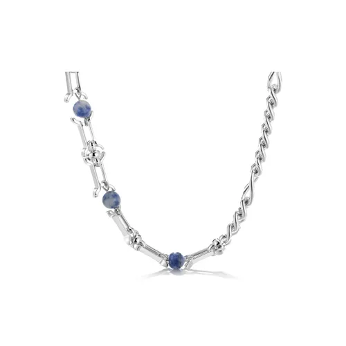 Clect Мраморные Ожерелья Женское Серебро