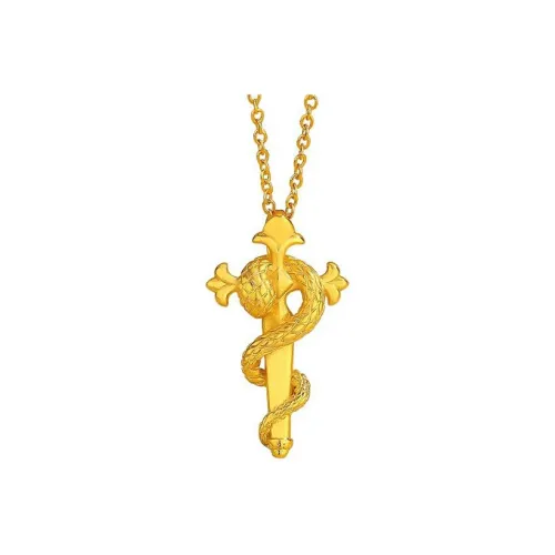HOLLY RYAN Год Змеи Подвеска с символом Змеи Удача Новый китайский стиль Ожерелье с символом Зодиака Змеи Унисекс