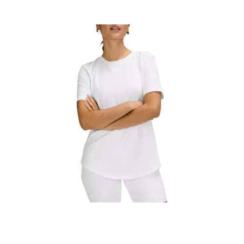 lululemon Love Collection Crewneck Стандартная T-рубашка Женская Белая