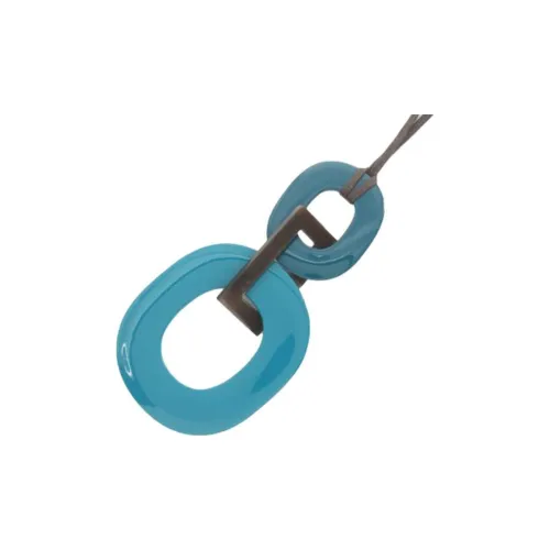 HERMES Ожерелье с буйволом женское синий