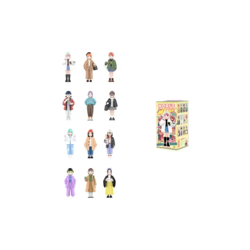 POP MART Коллаборация NORI Сяо Нет Сяо Нет'S Morning Коллекция Слепые коробки Один Mystery Коробка Целая коробка 12 шт