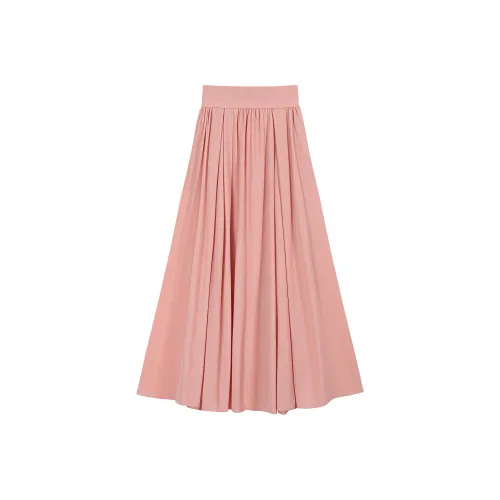KYKW Розовый Женские Повседневные Длинные Юбки