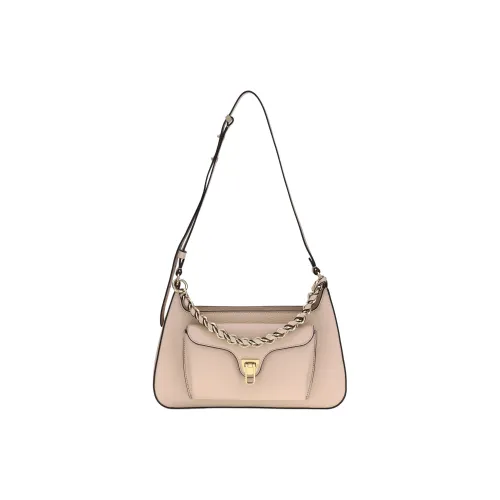 COCCINELLE Beat Телячья кожа Сумка через плечо Сумка на плечо Стандартная Женская Бежевая