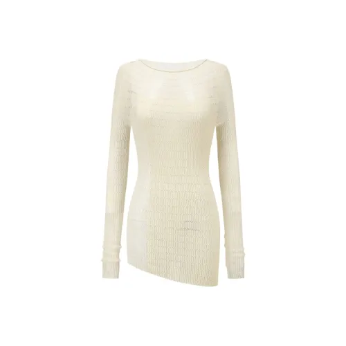 SWAYING KNIT Белый Женские Свитеры