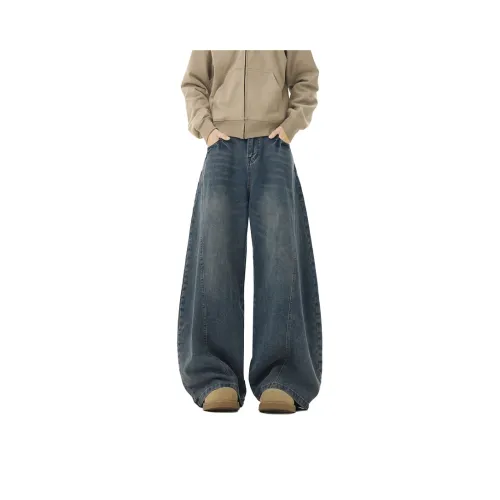 NOAHGIGI Blue Unisex Jeans NOAHGIGI Синий Унисекс Джинсы