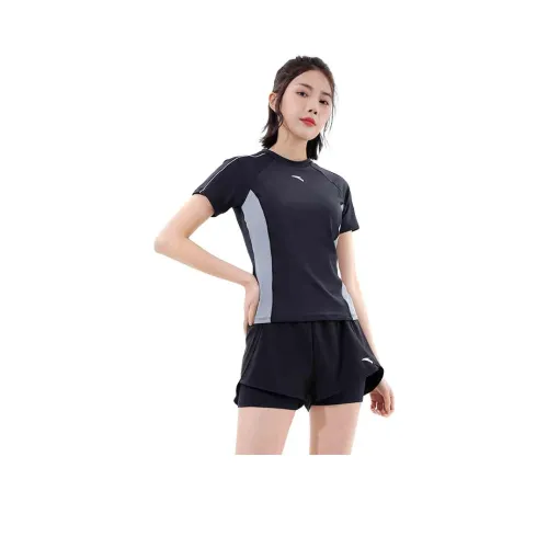 ANTA Двухкомпонентный купальник женский черный серый