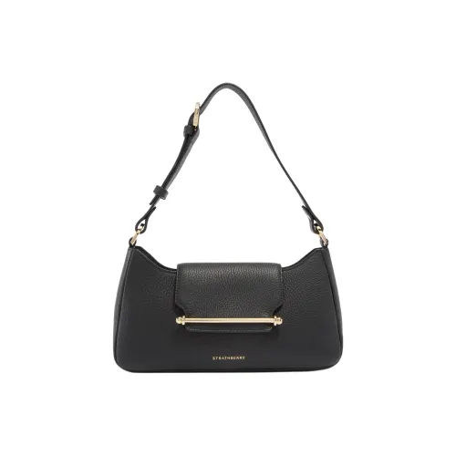 Strathberry Телячья кожа Сумка через плечо Женская Черная