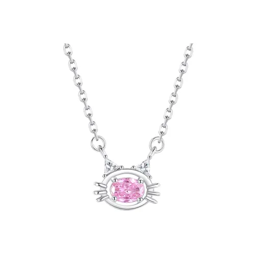 CLARKIA FLOWER Титановая сталь Ожерелья Женское Серебро