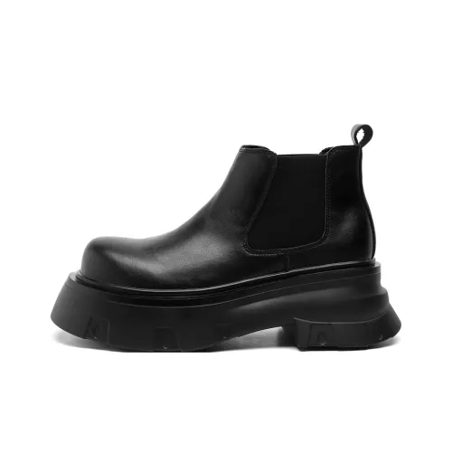 ZHENRAN Короткий Челси Мужской Черный