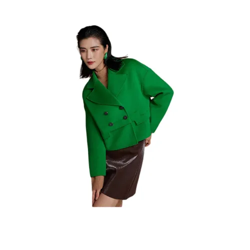 BBLLUUEE Пальто Женское Лесной Зеленый