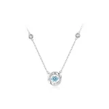 Ожерелье "Бьющееся Сердце", синий