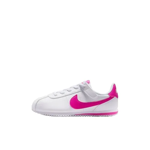 Nike Cortez EasyOn Low Топ Детские беговые кроссовки Бело-розовый Детские Возраст 3-7 лет
