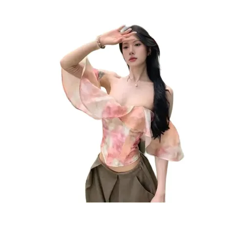 CHARM GLOW Розовые Женские Футболки