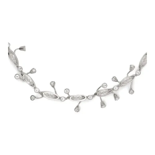 Lanvin Латунь Стекло Ожерелья Женское Серебро