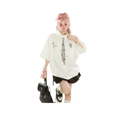 YEARNED Белые Женские Рубашки