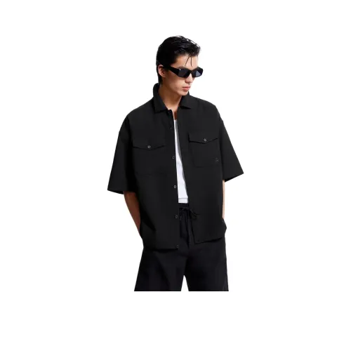 JACK&JONES E40 Черная мужская рубашка