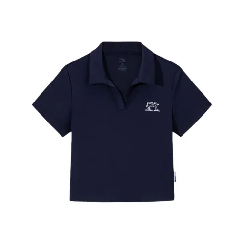 ANTA x HAIBAOKANKAN LIANMINGKUAN Life Collection Поло Женские Maya Синий