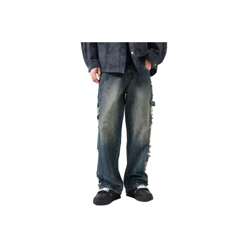 UPWARD LAB Blue Unisex Jeans