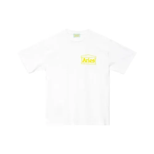 Aries Белая Мужская T-рубашка