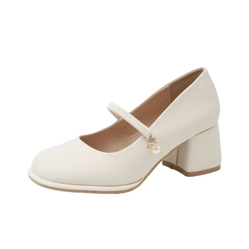 DFOA Грубый каблук Туфли Мэри Джейн Женские