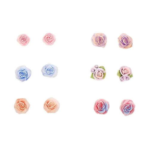 LINGJIE Пластик Серьги-гвоздики Унисекс