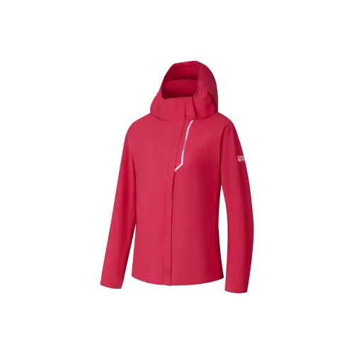 QIAODAN Гибискус Красный Женский Тренч