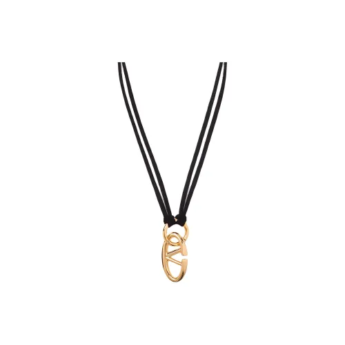 Valentino Metal Necklaces Женские Золото Черный