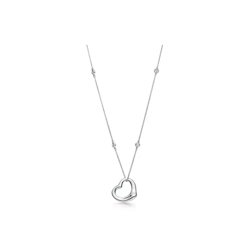 TIFFANY CO. Elsa Peretti® Серебряное ожерелье с алмазами Women's Silver
