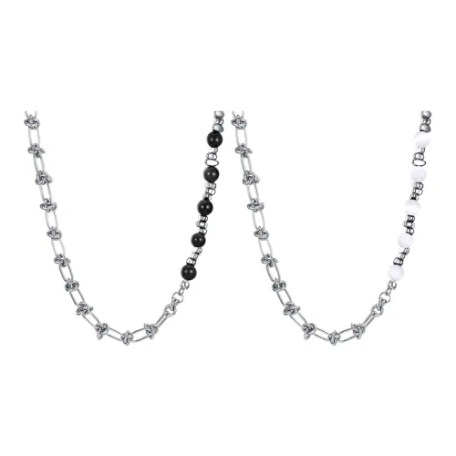 CIROCCO Серебряный SHEEN Обсидиан Стекло Кошачий глаз Титановая сталь Ожерелья Унисекс Удачи